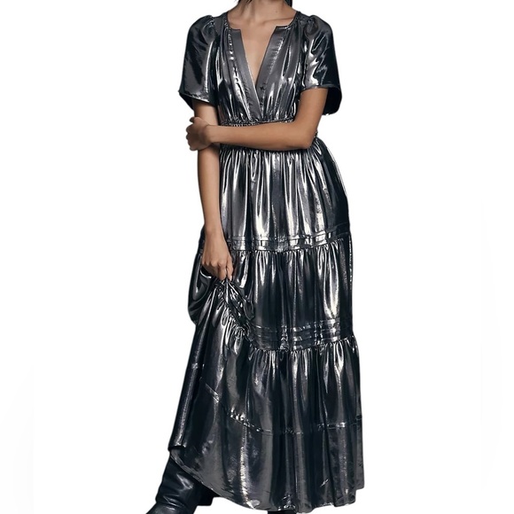 Anthropologie Dresses & Skirts - Anthropologie “Somerset Maxi Dress Metallic Edition"